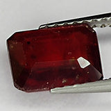 2.45ct Ruby Emerald Cut 8.0x6.1mm Loose Gemstone