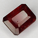 2.45ct Ruby Emerald Cut 8.0x6.1mm Loose Gemstone