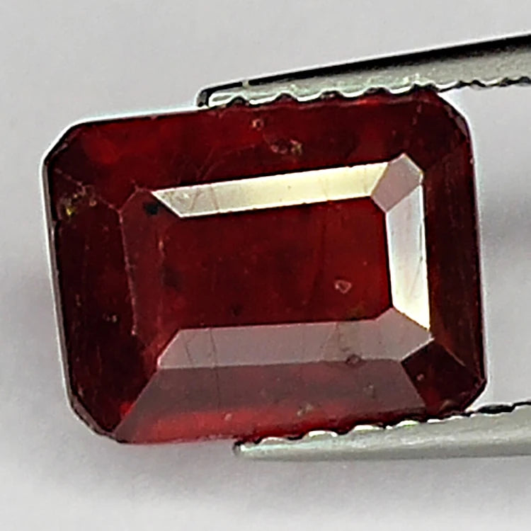2.45ct Ruby Emerald Cut 8.0x6.1mm Loose Gemstone
