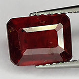 2.45ct Ruby Emerald Cut 8.0x6.1mm Loose Gemstone