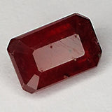 2.45ct Ruby Emerald Cut 8.3x5.4mm Loose Gemstone