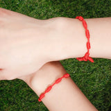 7 Knots Red String Bracelet Lucky Amulet Protection Wristband