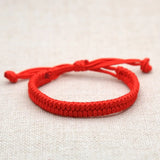7 Knots Red String Bracelet Lucky Amulet Protection Wristband