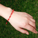 7 Knots Red String Bracelet Lucky Amulet Protection Wristband