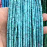 2*4MM Heishi Flat Round Gemstone Chip Disc Bead for Jewelry Making