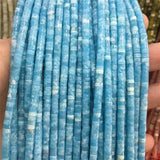 2*4MM Heishi Flat Round Gemstone Chip Disc Bead for Jewelry Making