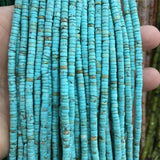 2*4MM Heishi Flat Round Gemstone Chip Disc Bead for Jewelry Making
