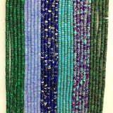 2*4MM Purple Agate Amethyst Green Malachite Disc Heishi Stone Beads