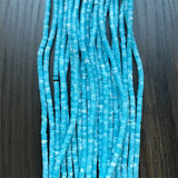 2*4MM Tiny Heishi Larimar Jade Disc Gemstone Beads