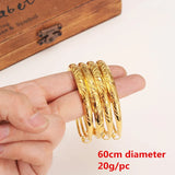2.4" Dubai Bangle Bracelet for Kids African Arab Jewelry Child Gift