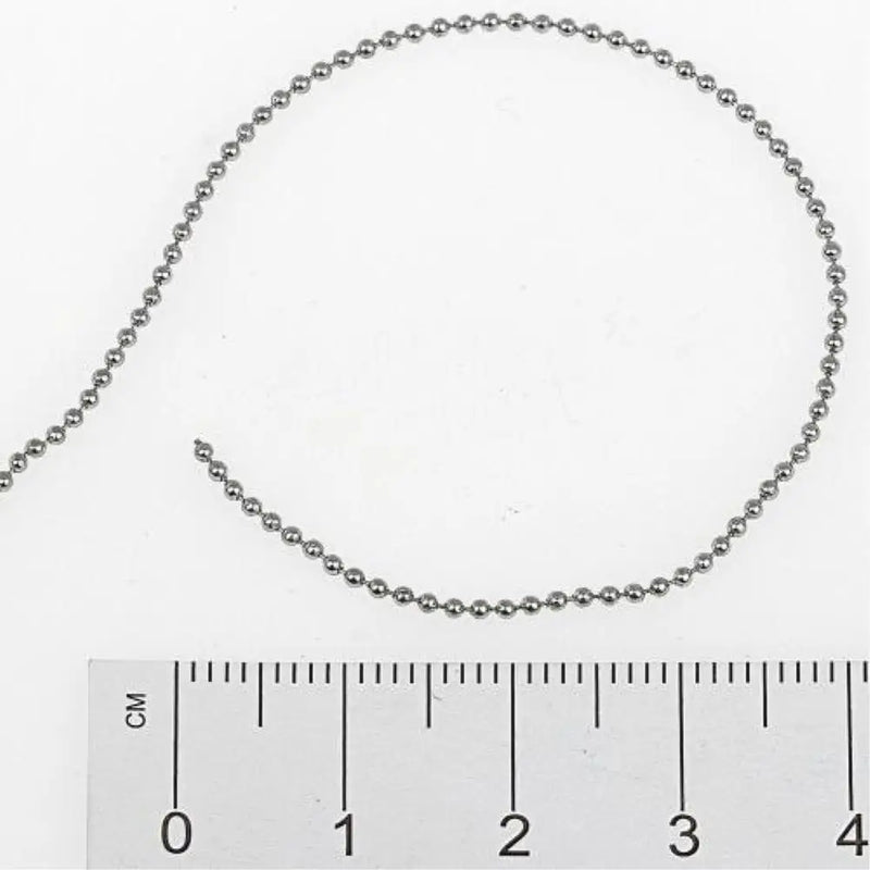 2.4mm Ball Chain 1 Metre Necklace Bracelet DIY Jewelry Making