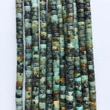 4mm Turquoise Heishi Beads Natural Stone Disc Spacer Flat Round Bracelet