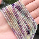 4mm Faceted Green Fluorite Quartz Beads for DIY Jewelry Making