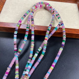 4mm Natural Round Colourful Jades Rondelle Agates Stone Spacer Beads