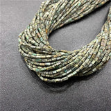 2*4mm Square High Stone Beads African Turquoises DIY Necklace Bracelet