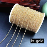 Copper Cross Chain Beads 20mt DIY Bracelet Necklace Jewelry Making Supplies