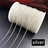 Copper Cross Chain Pipe Beaded Cable Clip for DIY Jewellery Making