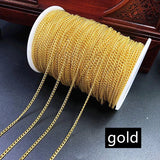 Copper Cross Chain Pipe Beaded Cable Clip for DIY Jewellery Making