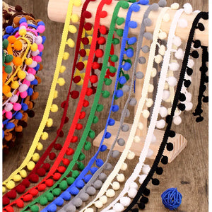 Pearl Pompom Fringe Ribbon Sewing Lace DIY Craft 12mm MINI Ball Trim