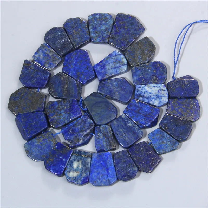 Labradorite Clear Quartzs Beads Point Flat Stone Bead Irregular Pentagon
