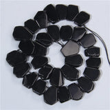 Labradorite Clear Quartzs Beads Point Flat Stone Bead Irregular Pentagon