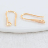 14K Brass Earrings Hoops High Jewelry Making Supplies 2.5*20MM