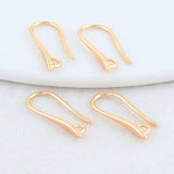 14K Brass Earrings Hoops High Jewelry Making Supplies 2.5*20MM