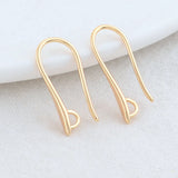 14K Brass Earrings Hoops High Jewelry Making Supplies 2.5*20MM