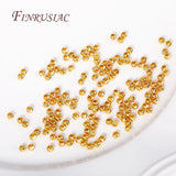 18K Plated Spacer Beads Cut Pattern DIY Jewelry Making Findings