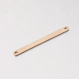 Stainless Steel Double Hole Rectangle Charms 20pcs/lot