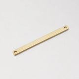 Stainless Steel Double Hole Rectangle Charms 20pcs/lot