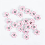 2.5-3CM Flower Egg Easter Wooden Beads DIY Craft Decor