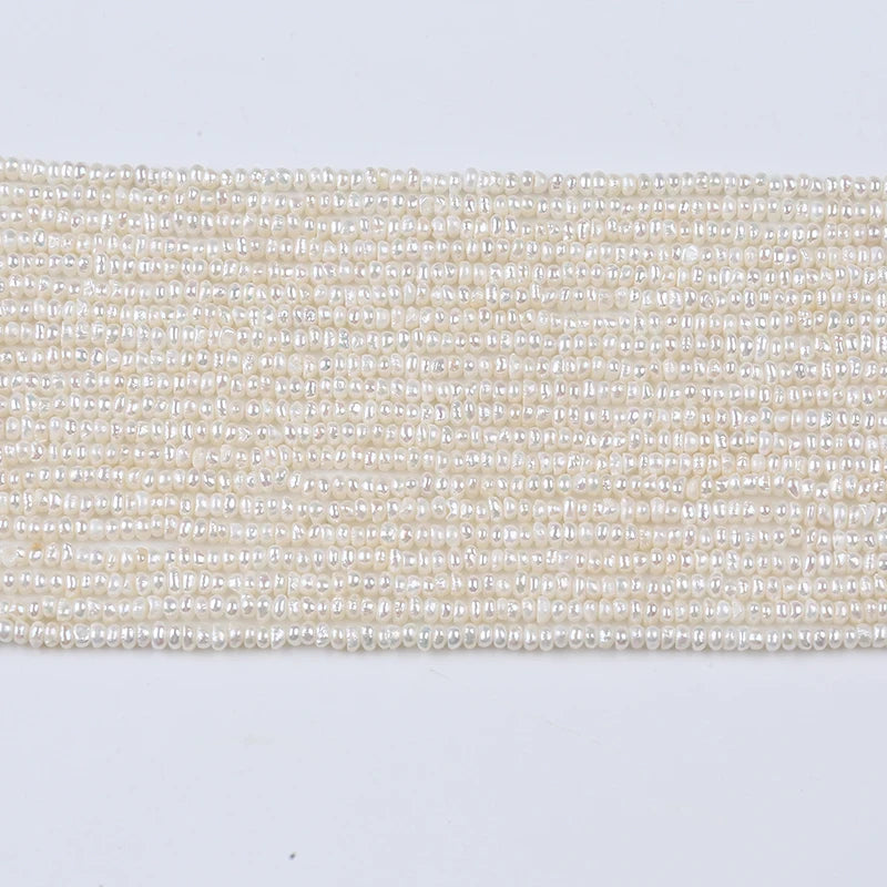 Natural Freshwater Pearl Bread-shaped Beads Jewelry Making DIY