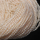 2.5-3mm Freshwater Pearl Beads High AAAA Small Rice Pearls Punch Loose Beads
