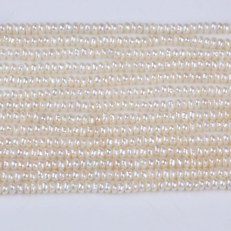 2.5-3mm Freshwater Pearl Bread Beads Flat Isolated Loose Beads DIY Jewelry