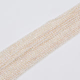 2.5-3mm AA Peach Purple Freshwater Pearls Strand