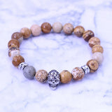 316l Stainless Steel Vintage Skull Head Bead for DIY Jewelry Making