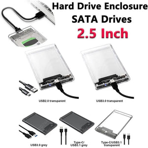 2.5 Inch HDD SSD Enclosure USB 3.1 Type C External Hard Disk Drive Box