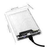 2.5 Inch HDD SSD Enclosure USB 3.1 Type C External Hard Disk Drive Box