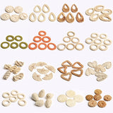 Natural Corn Straw Woven Jewelry Pendant for DIY Earrings
