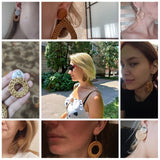Natural Corn Straw Woven Jewelry Pendant for DIY Earrings