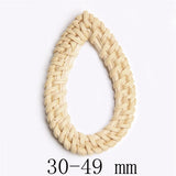 Irregular Shape Rattan Earrings Charm Natural Straw DIY Woven Jewelry Accessory