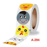 500pcs 2.5CM Round Animal Stickers for Teacher Awards