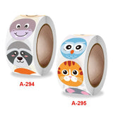 500pcs 2.5CM Round Animal Stickers for Teacher Awards