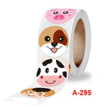 500pcs 2.5CM Round Animal Stickers for Teacher Awards