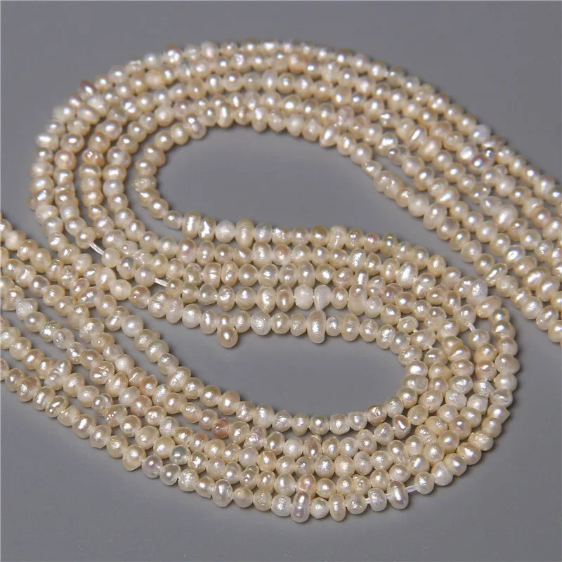 2-5MM Small Freshwater Pearl Beaded Mix Shapes Loose Pearls for Jewelry