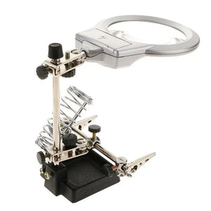 LED Magnifying Soldering Iron Stand Magnifier