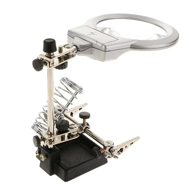 LED Magnifying Soldering Iron Stand Magnifier