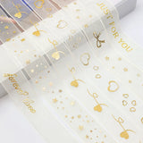 Hot Snow Gauze Ribbon - 2.5cm x 10 Yards - Cake Decoration Band & Bouquet Ribbon