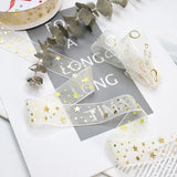 Hot Snow Gauze Ribbon - 2.5cm x 10 Yards - Cake Decoration Band & Bouquet Ribbon